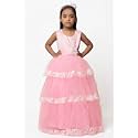 Ripening Baby Girls Flower Net Multicolor Maxi