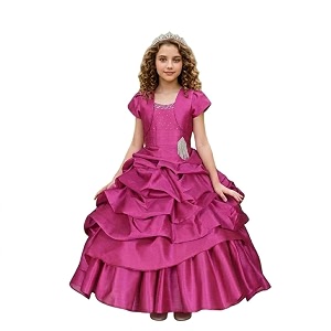 Ripening Baby Girls V-Nack Satin Fit and