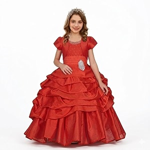 Ripening Baby Girls V-Nack Satin Fit and
