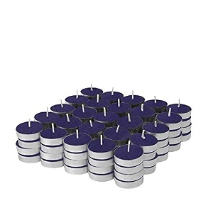 ripp unscented wax tealights candles smokeless candles burning time approx 25 hour blue pack of 100