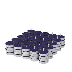ripp unscented wax tealights candles smokeless candles burning time approx 25 hour blue pack of 50