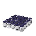 Ripp Unscented Wax Tealights Candles Smokeless Candles Burning time Approx 2.5 Hour (Blue, Pack of 50)