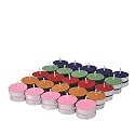 Ripp Unscented Wax Tealights Candles Smokeless Candles Burning time Approx 2.5 Hour (Multicolor, Pack of 50)