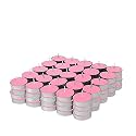 Ripp Unscented Wax Tealights Candles Smokeless Candles Burning time Approx 2.5 Hour (Pink, Pack of 100)