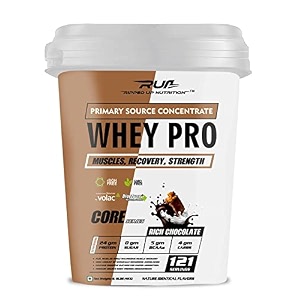 ripped up nutrition- whey pro trustified - 24gm protein - 0gm sugar- low carbs supplements powder digestive enzimes 4kg 88lbs rich chocolate