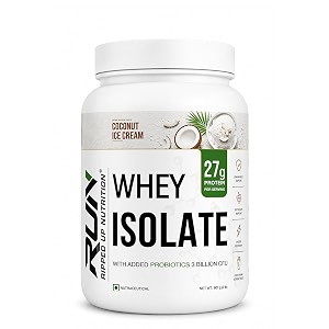 ripped up nutrition whey protein isolate  27g fast-absorbing proteinscoop  low carb amp fat for lean muscle growth  no fillers or maltodextrin  gmp certified coconut ice cream 907 gm 2lbs