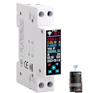 ac smart wifi energy meter-iot color lcdhighlow voltampoverload protectiontimer-sirialexa-support-v-a-w