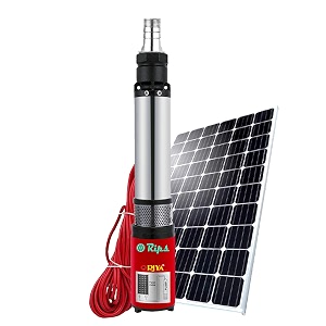 rips riya dc brush solar submersible water pump solar panel not included 48v_162feet_4000lph