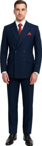 risani men double breasted-suits solid suit