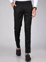 rishi Men Regular Fit Black Cotton Blend
