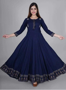 Rishika traders Women Embroidered Anarkali Kurta