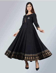 Rishika traders Women Embroidered Anarkali Kurta