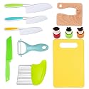 RISICULIS Kids Kitchen Knife, Montessori Kitchen Knife Set for Toddlers