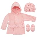 Rising Star Baby Toddler Robe Or Kids Robe for Girls and Boys - Kids &amp; Baby Bath Robe Spa Set with Washcloth or Slippers