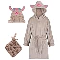 Rising Star Baby Toddler Robe Or Kids Robe for Girls and Boys - Kids &amp; Baby Bath Robe Spa Set with Washcloth or Slippers