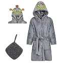 Rising Star Baby Toddler Robe Or Kids Robe for Girls and Boys - Kids &amp; Baby Bath Robe Spa Set with Washcloth or Slippers