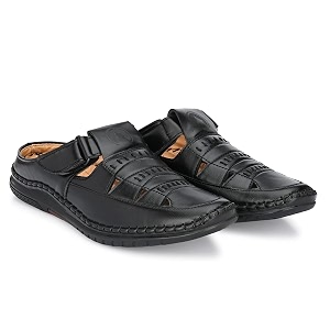 Rising Wolf Mens Synthetic Leather Fisherman Sandals