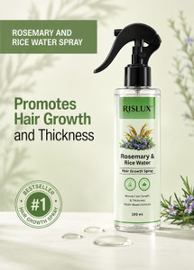 rislux rosemary rice water spray for hair growth thickness hairfall control 100natural hair styler 100 ml