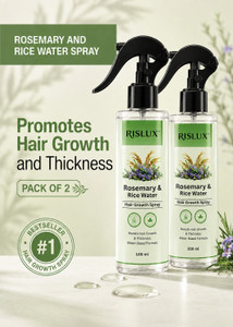 rislux rosemary rice water spray for hair growth thickness hairfall control 100natural hair styler 200 ml