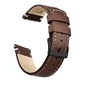 Ritche Christmas Gift Quick Release Leather Watch Band Leather Watch Strap 18mm 19mm 20mm 21mm 22mm 23mm or 24mm for Men and Women, White Elephant Gifts, Stocking Stuffers For Men