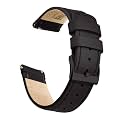 Ritche Christmas Gift Quick Release Leather Watch Band Leather Watch Strap 18mm 19mm 20mm 21mm 22mm 23mm or 24mm for Men and Women, White Elephant Gifts, Stocking Stuffers For Men