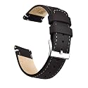 Ritche Christmas Gift Quick Release Leather Watch Band Leather Watch Strap 18mm 19mm 20mm 21mm 22mm 23mm or 24mm for Men and Women, White Elephant Gifts, Stocking Stuffers For Men
