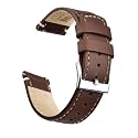 Ritche Christmas Gift Quick Release Leather Watch Band Leather Watch Strap 18mm 19mm 20mm 21mm 22mm 23mm or 24mm for Men and Women, White Elephant Gifts, Stocking Stuffers For Men