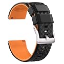 Ritche Christmas Gift Silicone Watch Bands 18mm 20mm 22mm 24mm Quick Release Rubber Watch Bands for Men, White Elephant Gifts, Stocking Stuffers For Men