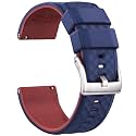 Ritche Christmas Gift Silicone Watch Bands 18mm 20mm 22mm 24mm Quick Release Rubber Watch Bands for Men, White Elephant Gifts, Stocking Stuffers For Men