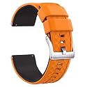 Ritche Christmas Gift Silicone Watch Bands 18mm 20mm 22mm 24mm Quick Release Rubber Watch Bands for Men, White Elephant Gifts, Stocking Stuffers For Men