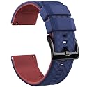 Ritche Christmas Gift Silicone Watch Bands 18mm 20mm 22mm 24mm Quick Release Rubber Watch Bands for Men, White Elephant Gifts, Stocking Stuffers For Men