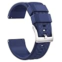 Ritche Christmas Gift Silicone Watch Bands 18mm 20mm 22mm 24mm Quick Release Rubber Watch Bands for Men, White Elephant Gifts, Stocking Stuffers For Men
