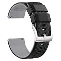 Ritche Christmas Gift Silicone Watch Bands 18mm 20mm 22mm 24mm Quick Release Rubber Watch Bands for Men, White Elephant Gifts, Stocking Stuffers For Men