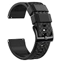 Ritche Christmas Gift Silicone Watch Bands 18mm 20mm 22mm 24mm Quick Release Rubber Watch Bands for Men, White Elephant Gifts, Stocking Stuffers For Men