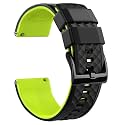 Ritche Christmas Gift Silicone Watch Bands 18mm 20mm 22mm 24mm Quick Release Rubber Watch Bands for Men, White Elephant Gifts, Stocking Stuffers For Men