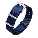 Ritche Military Ballistic Nylon Watch Strap with Heavy Buckle 18mm 20mm 22mm Premium Nylon Watch Bands for Men Women