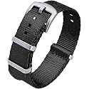 Ritche Military Ballistic Nylon Watch Strap with Heavy Buckle 18mm 20mm 22mm Premium Nylon Watch Bands for Men Women