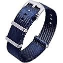 Ritche Military Ballistic Nylon Watch Strap with Heavy Buckle 18mm 20mm 22mm Premium Nylon Watch Bands for Men Women