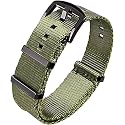Ritche Military Ballistic Nylon Watch Strap with Heavy Buckle 18mm 20mm 22mm Premium Nylon Watch Bands for Men Women
