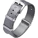 Ritche Military Ballistic Nylon Watch Strap with Heavy Buckle 18mm 20mm 22mm Premium Nylon Watch Bands for Men Women