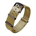 Ritche Military Ballistic Nylon Watch Strap with Heavy Buckle 18mm 20mm 22mm Premium Nylon Watch Bands for Men Women