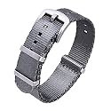 Ritche Military Ballistic Nylon Watch Strap with Heavy Buckle 18mm 20mm 22mm Premium Nylon Watch Bands for Men Women
