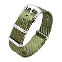 Ritche Military Ballistic Nylon Watch Strap with Heavy Buckle 18mm 20mm 22mm Premium Nylon Watch Bands for Men Women