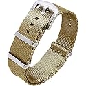 Ritche Military Ballistic Nylon Watch Strap with Heavy Buckle 18mm 20mm 22mm Premium Nylon Watch Bands for Men Women