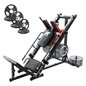RitFit Leg Press Hack Squat Machine with Linear Bearing, 1200LB Capacity