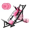 RitFit Leg Press Hack Squat Machine with Linear Bearing, 1200LB Capacity