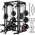 RITFIT M2 Pro 3D Smith Machine Home Gym with 286LB Built-in Weight Stack