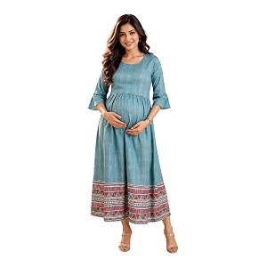 RITIJYA Zipless Feeding Kurta Dress for Women