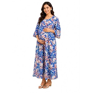 RITIJYA Zipless Feeding Kurta Dress for Women