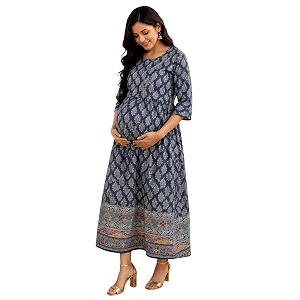 RITIJYA Zipless Feeding Kurta Dress for Women